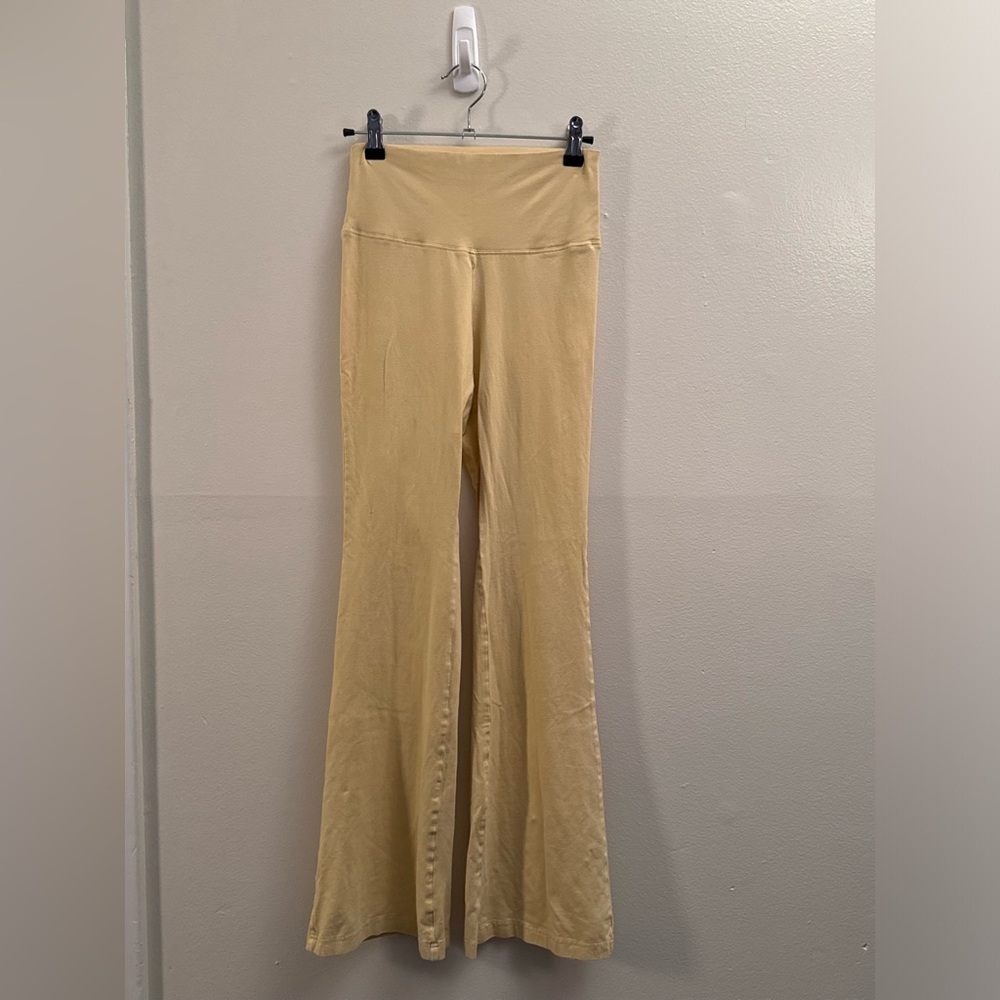 TNA Yellow Flare High Rise Legging Size S